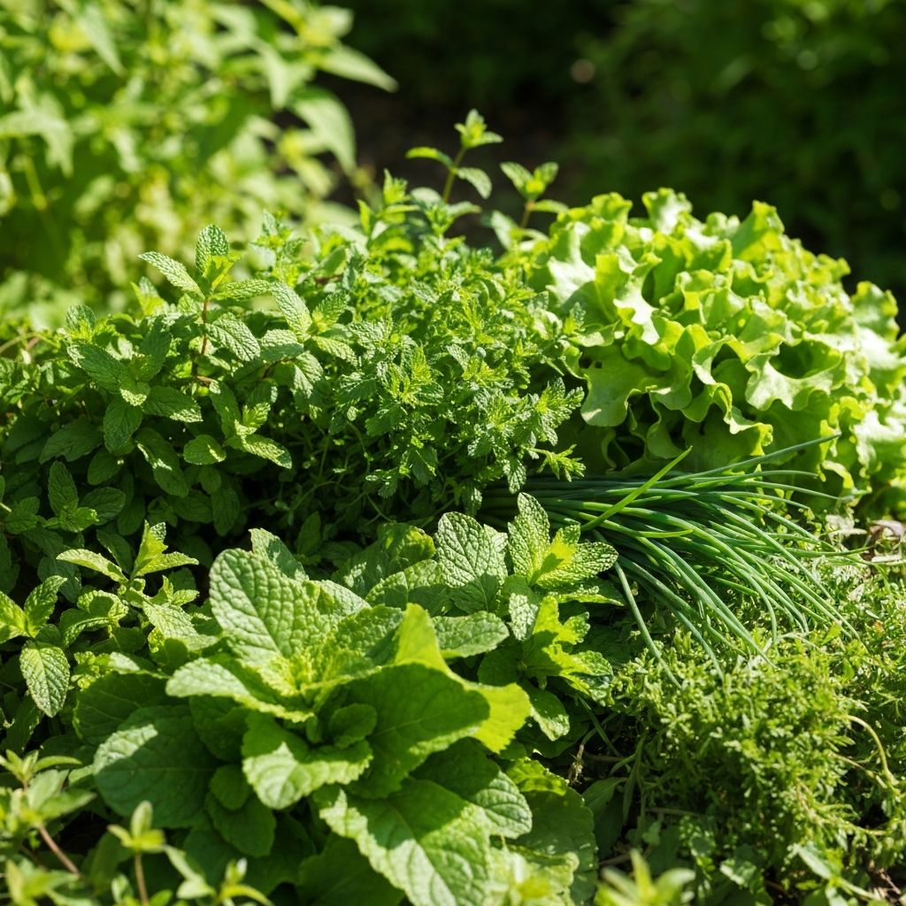 Fresh botanical herbs